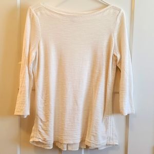 LOFT SZ SM 🤍OFF-WHITE TOP *LIKE NEW CONDITION!